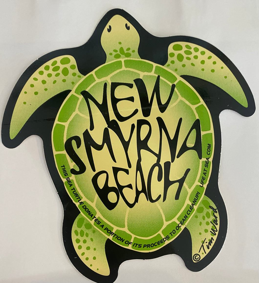 new smyrna beach sea turtle sticker