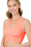 WASHED RIBBED RACERBACK TANK TOP NEON CORAL