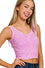 Load image into Gallery viewer, 2 WAY NECKLINE WASHED RIBBED TANK TOP MAUVE