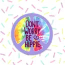 Peace Hippie Vinyl Sticker