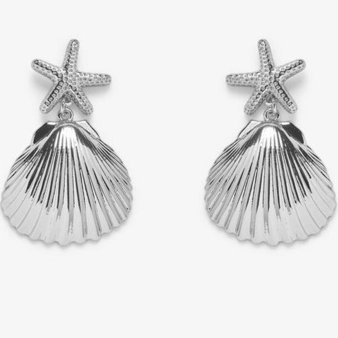 Starfish dangle earrings