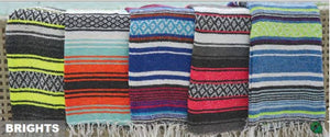 5'X7' Striped Blanket Assorted- Bright