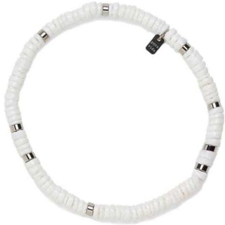 Puka shell stretch anklet