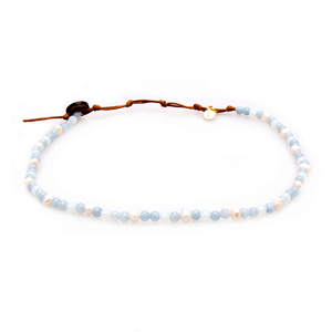 intuition + self love moonstone + pearl necklace