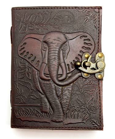 Elephant Leather Embossed Journal.
