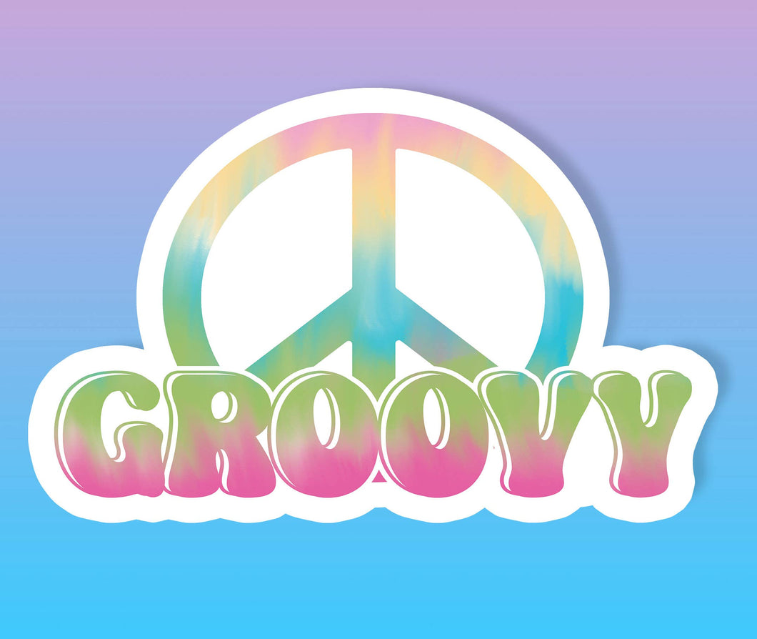 Groovy Hippy Sticker Vinyl Metaphysical Sticker Boho