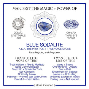 Manifest The Magic + Power Of Your Crystal Blue Sodalite