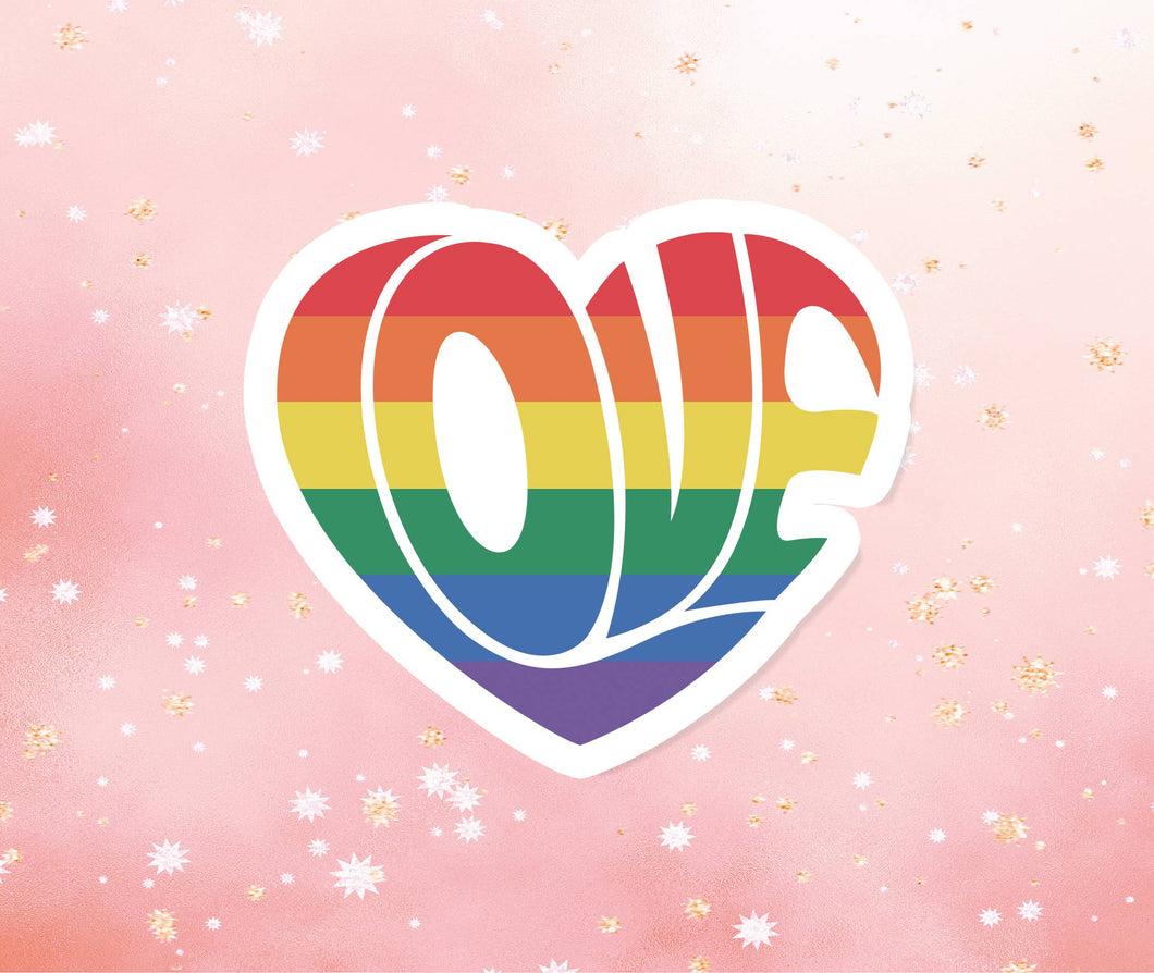 Rainbow Love Pride Motivational LBGT