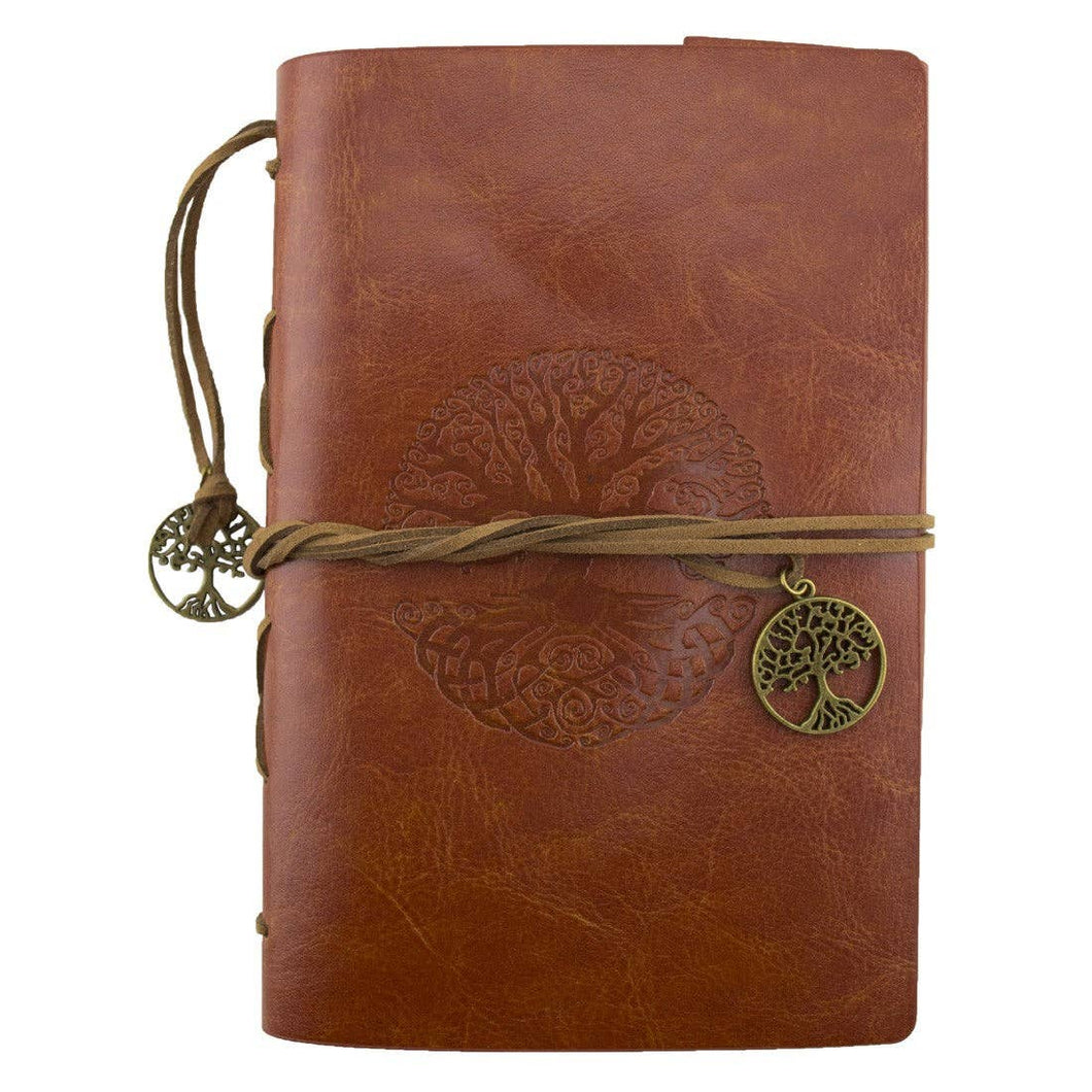 Leather Journal - Tree of Life - Brown