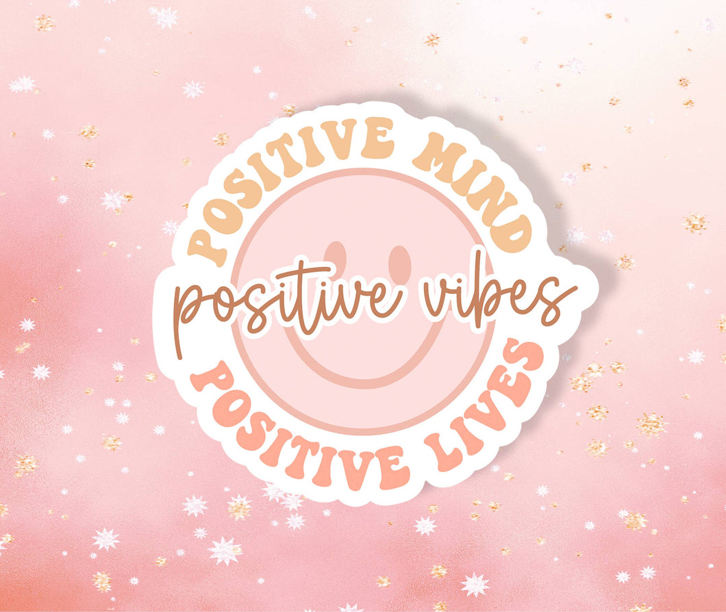 Boho Positive Mind Sticker Metaphysical Intention