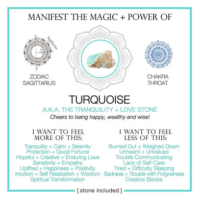 Manifest The Magic + Power Of Your Crystal Turquoise