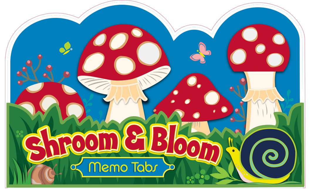 Mushroom Shroom & Bloom Memo Tabs