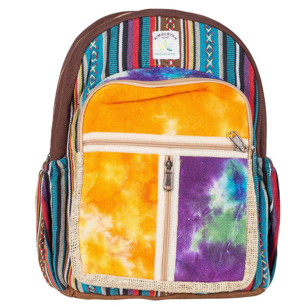 Hemp Backpack Stripes/Tie Dye