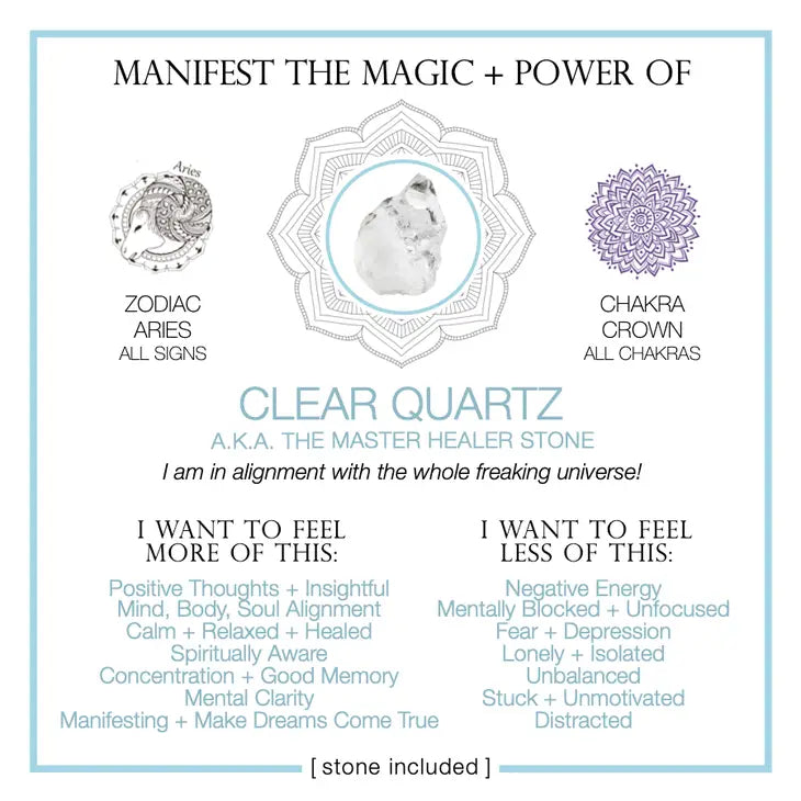 Manifest The Magic + Power Of Your Crystal Clear Quartz