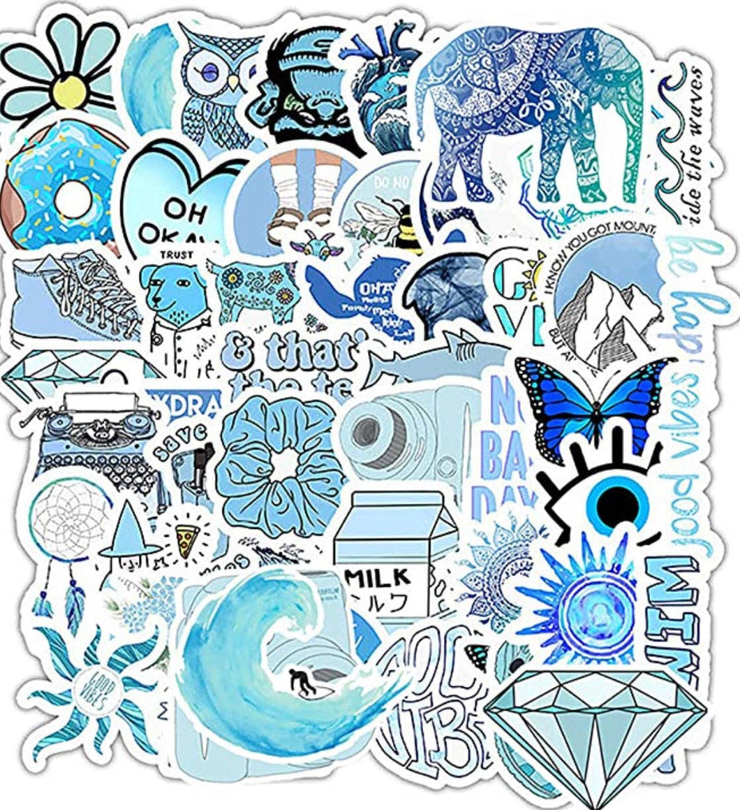 Blue sticker pack