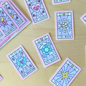 Aesthetic Tarot Card Sticker Flakes
