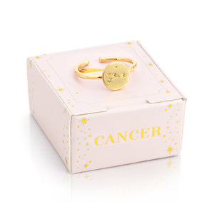 Zodiac Ring - Gold - CANCER (Jun 21-Jul 22)