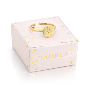 Zodiac Ring - Gold - TAURUS (Apr 20-May 20)
