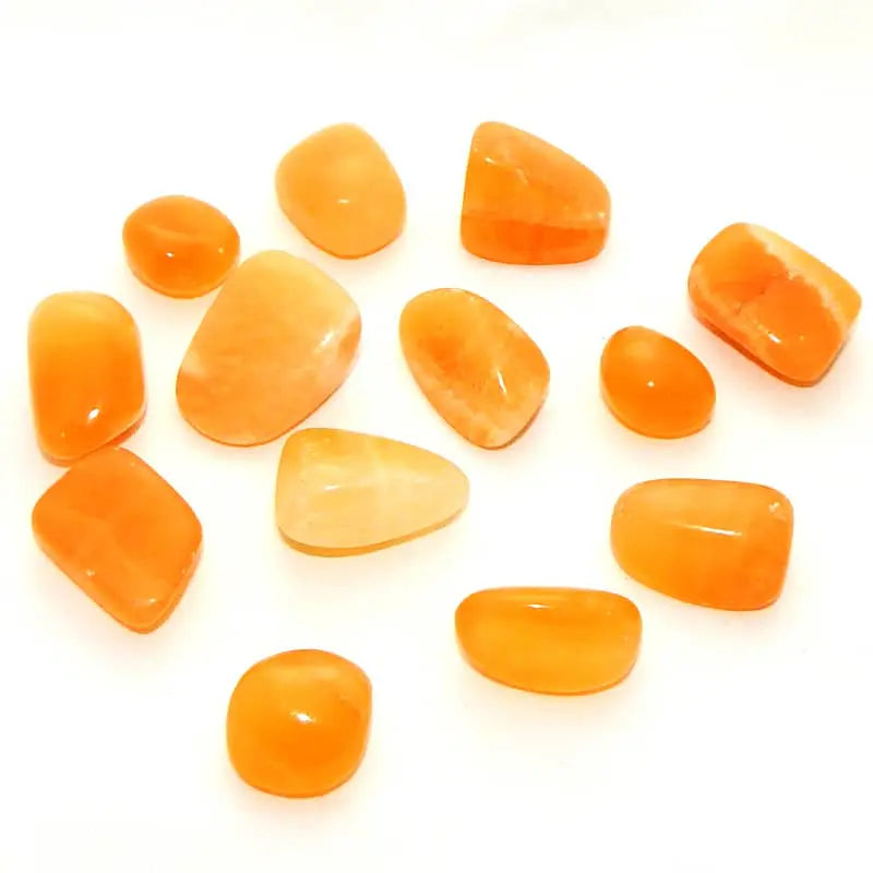 orange calcite Crystal