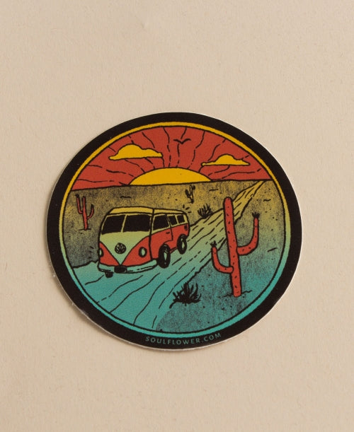 Desert bus sticker