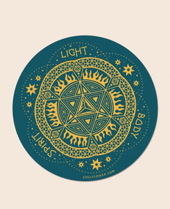 Light body spirt sticker