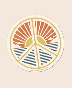 Peace sunrise sticker