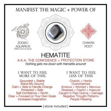 Manifest The Magic + Power Of Your Crystal Hematite