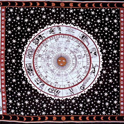 Indian Single Zodiac Tapestry