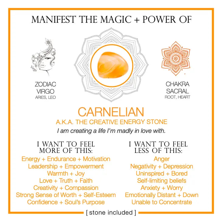 Manifest The Magic + Power Of Your Crystal Carnelian