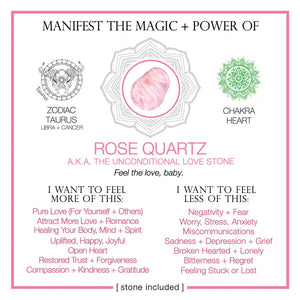 Manifest The Magic + Power Of Your Crystal Rose Quartz
