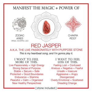 Manifest The Magic + Power Of Your Crystal Red Jasper