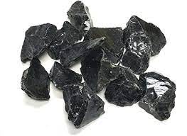Rough black obsidian Crystal