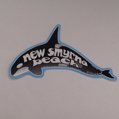 New Smyrna beach whale sticker
