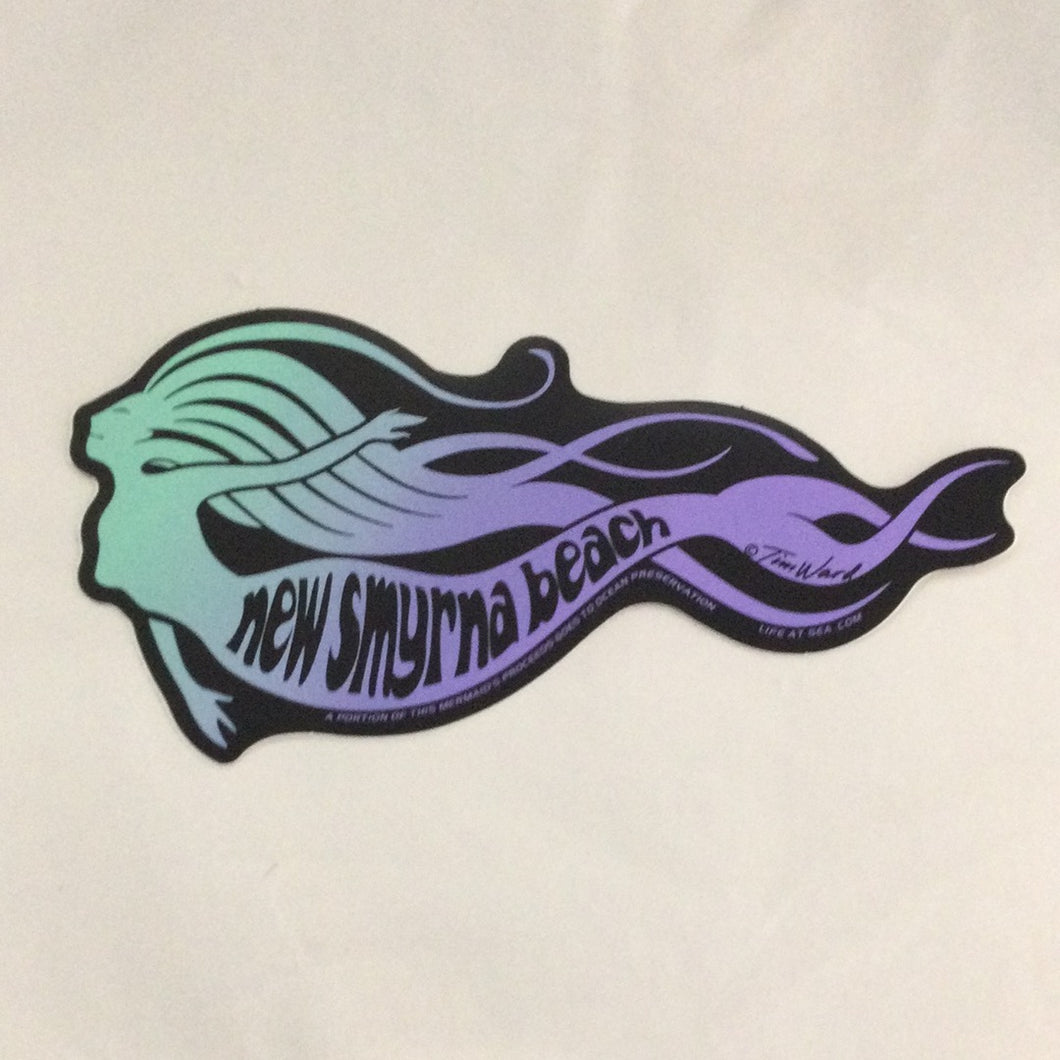 New Smyrna beach sticker mermaid sticker