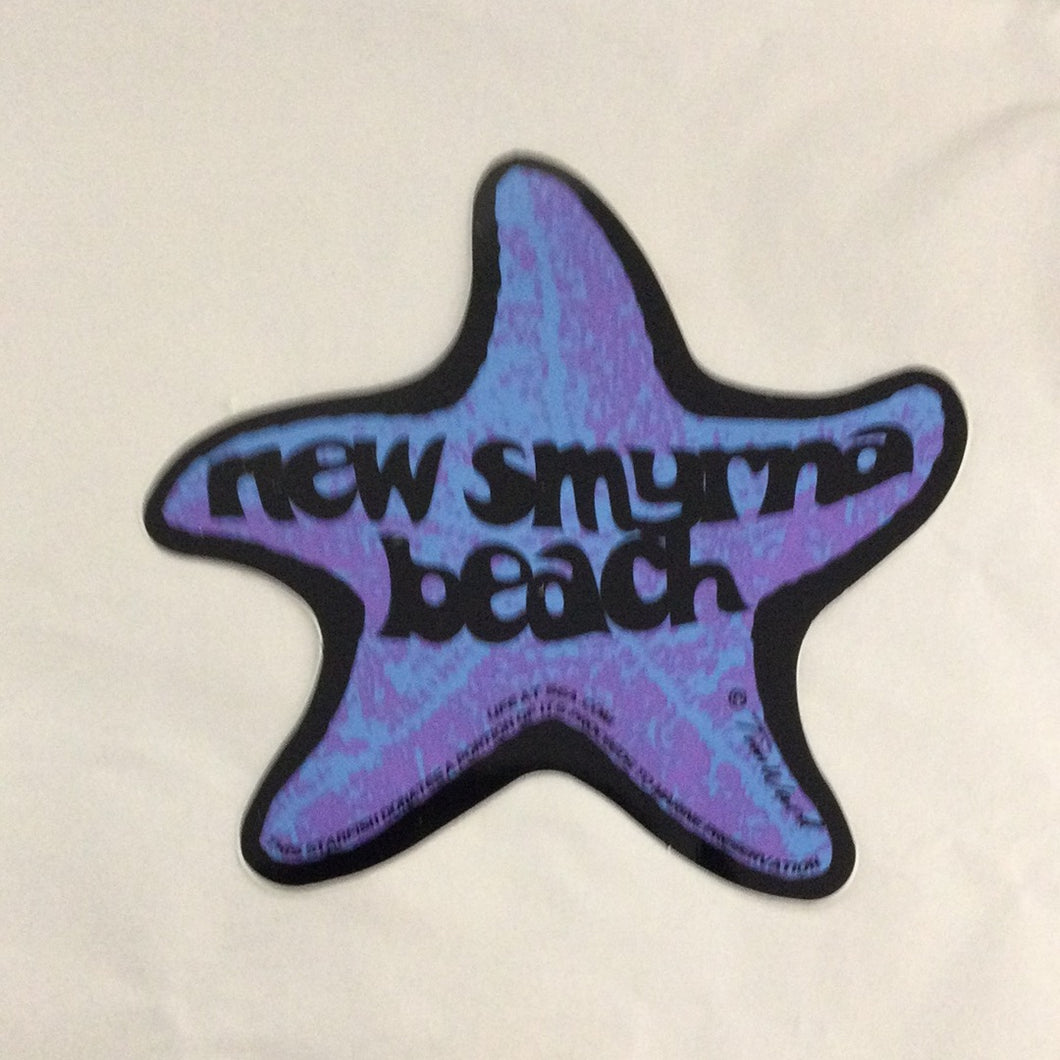 New Smyrna beach starfish sticker
