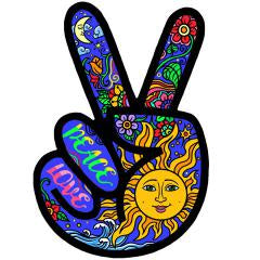 Peace hand patch 81078
