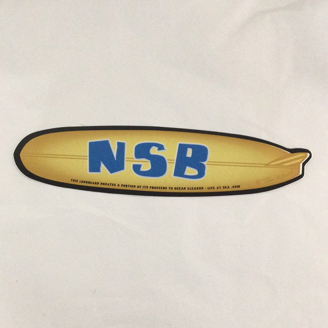 NSB surf board sticker