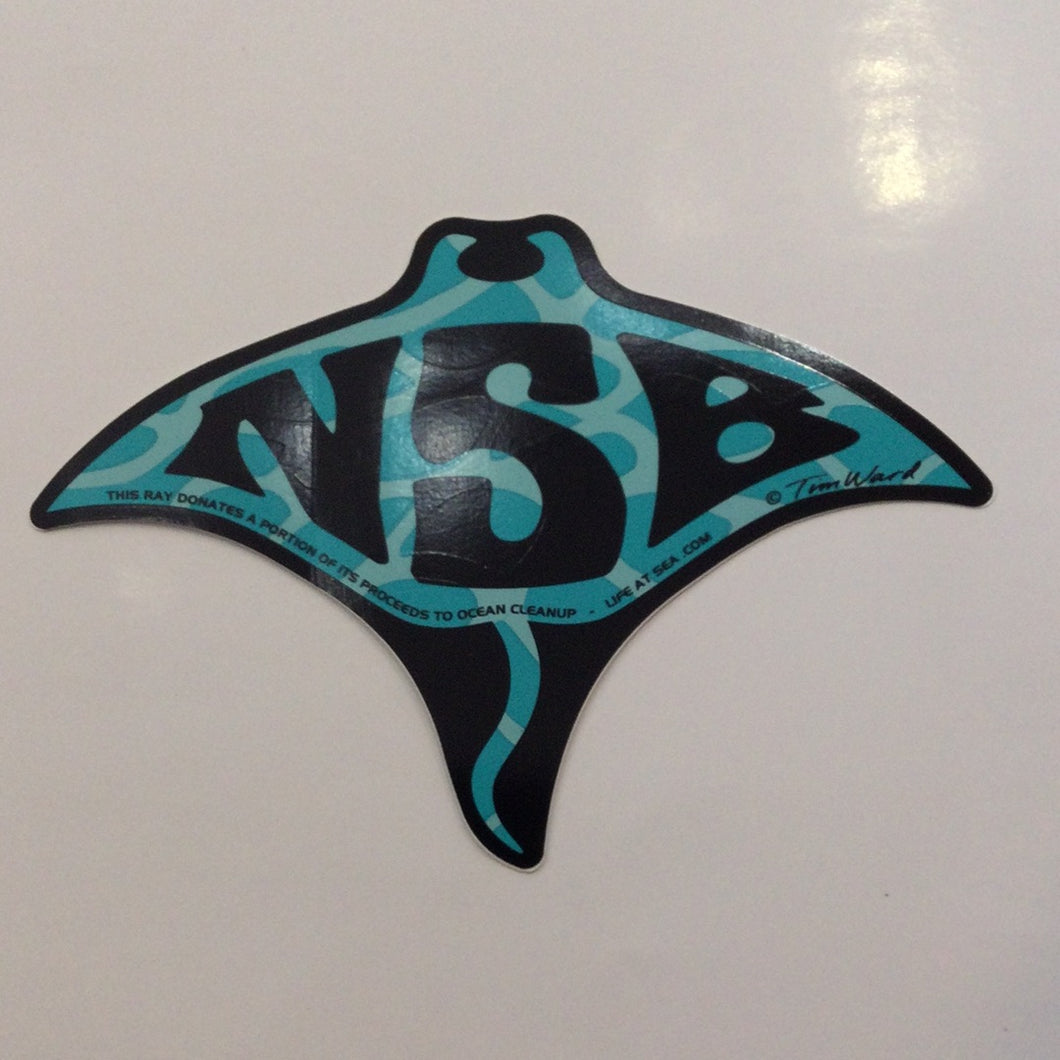 NSB manta ray sticker