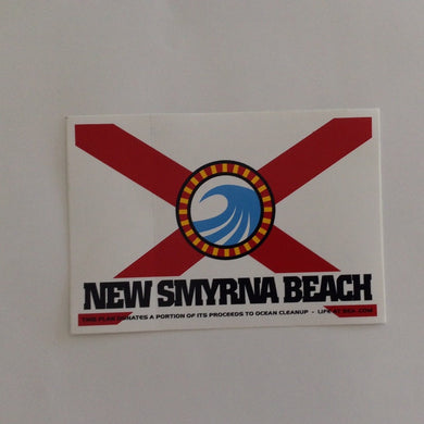New Smyrna beach flag sticker