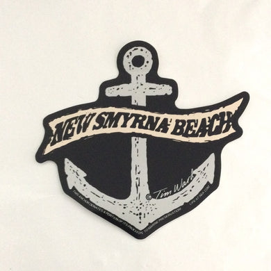 New Smyrna beach anchor sticker