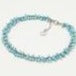 Tulum anklet blue silver